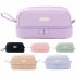 Oversized Pencil Case Double Zipper Closing Pencil Pouch Minimalist Style Desk Organizer Marker Pouch High Capacity Holder With Handle For Middle School Office 