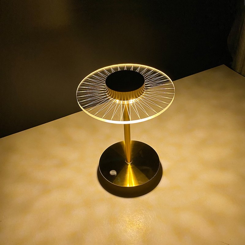Led touch Sensor Table Lamp 3 Levels Dimming Desk Lights Decorative Bedside Lamp for Restaurant Hotel Bar 