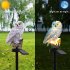 Owl Shape Solar Powered Lawn Lamp for Outdoor Yard Garden Lighting Decoration warm light