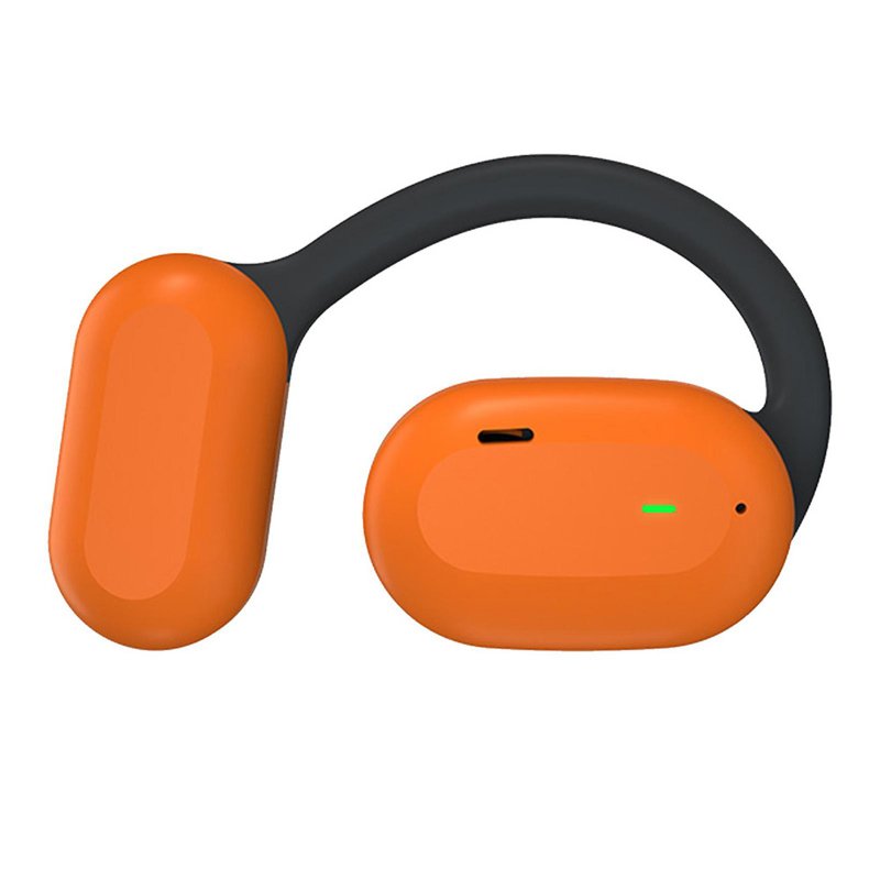 Ows Wireless Bluetooth 5.0 Headphones Air Conduction Sports Earphones Noise Canceling Headset orange red