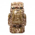 Oxford Cloth Hiking Backpack Outdoor Waterproof Large Capacity Casual Sports Breathable Bag desert camouflage
