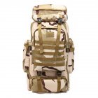Oxford Cloth Hiking Backpack Outdoor Waterproof Large Capacity Casual Sports Breathable Bag Plateau camouflage