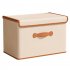 Oxford Cloth Storage Bin With Lid Collapsible Storage Case Foldable Home Nursery Laundry Organizer Clothes Blanket Container Reusable Sustainable Home Storage B