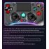 P05 Wireless Transparent RGB Video Gamepads Game Controller Joystick Handles For Playback On Multiple Platforms White cracks