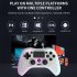 P05 Wireless Transparent RGB Video Gamepads Game Controller Joystick Handles For Playback On Multiple Platforms White cracks