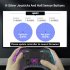 P05 Wireless Transparent RGB Video Gamepads Game Controller Joystick Handles For Playback On Multiple Platforms White cracks
