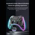 P05 Wireless Transparent RGB Video Gamepads Game Controller Joystick Handles For Playback On Multiple Platforms White cracks