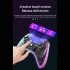 P05 Wireless Transparent RGB Video Gamepads Game Controller Joystick Handles For Playback On Multiple Platforms White cracks
