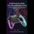 P05 Wireless Transparent RGB Video Gamepads Game Controller Joystick Handles For Playback On Multiple Platforms White cracks