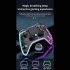 P05 Wireless Transparent RGB Video Gamepads Game Controller Joystick Handles For Playback On Multiple Platforms White cracks