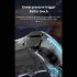 P05 Wireless Transparent RGB Video Gamepads Game Controller Joystick Handles For Playback On Multiple Platforms White cracks