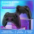 P05 Wireless Transparent RGB Video Gamepads Game Controller Joystick Handles For Playback On Multiple Platforms White cracks
