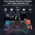 P05 Wireless Transparent RGB Video Gamepads Game Controller Joystick Handles For Playback On Multiple Platforms White cracks