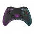 P05 Wireless Transparent RGB Video Gamepads Game Controller Joystick Handles For Playback On Multiple Platforms White cracks