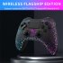 P05 Wireless Transparent RGB Video Gamepads Game Controller Joystick Handles For Playback On Multiple Platforms White cracks
