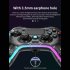 P05 Wireless Transparent RGB Video Gamepads Game Controller Joystick Handles For Playback On Multiple Platforms White cracks