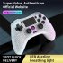P05 Wireless Transparent RGB Video Gamepads Game Controller Joystick Handles For Playback On Multiple Platforms White cracks