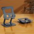 P06 Cell Phone Stand Swivel  Foldable Desktop Phone Holder Tablet Stand Dock For Desktop Kitchen Home Office silver