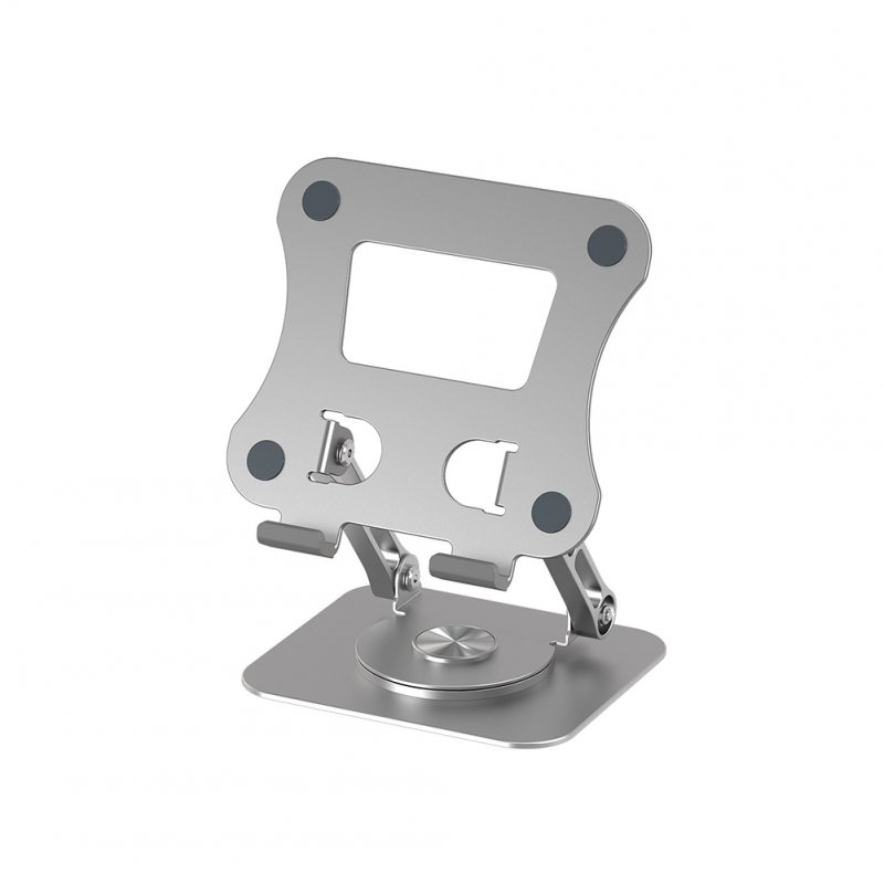 P06 Cell Phone Stand Swivel Foldable Desktop Phone Holder Tablet Stand Dock For Desktop Kitchen Home Office silver
