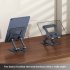 P06 Cell Phone Stand Swivel  Foldable Desktop Phone Holder Tablet Stand Dock For Desktop Kitchen Home Office silver
