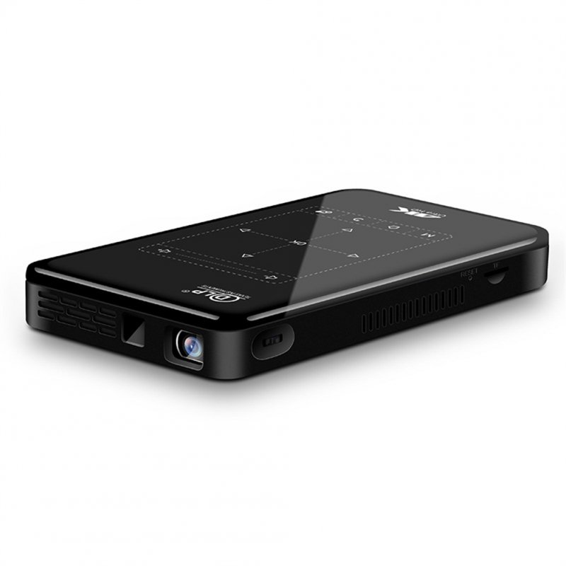 P09-ii Portable Dlp Mini Pocket Projector Android 9.0 Large Memory Wifi5 Bt4.2 Wireless 4k Hd Beamer Home Cinema Led Video Proyector US Plug 2GB+16GB