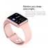 P10 1 3 Inch Square Dial Full Touch Screen UI Color Screen Smart Bracelet Heart Rate Blood Pressure Wristwatch white