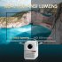 P10 Mini Projector 1080P 4k 2 4g Wi Fi Bluetooth Projector Portable Home Theater Video Projector White EU Plug