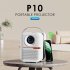 P10 Mini Projector 1080P 4k 2 4g Wi Fi Bluetooth Projector Portable Home Theater Video Projector White EU Plug