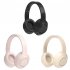 P12 Noise Canceling Headset Stereo Ultra Long Playtime Earphones Folding Headphones With Built in Microphone For Office Gaming dome white