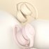 P12 Noise Canceling Headset Stereo Ultra Long Playtime Earphones Folding Headphones With Built in Microphone For Office Gaming dome white
