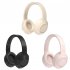 P12 Noise Canceling Headset Stereo Ultra Long Playtime Earphones Folding Headphones With Built in Microphone For Office Gaming dome white