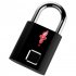 P16 Fingerprint Tsa Padlock Rechargeable Password Lock Smart Home Anti theft Electronic Fingerprint Lock black