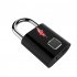 P16 Fingerprint Tsa Padlock Rechargeable Password Lock Smart Home Anti theft Electronic Fingerprint Lock black