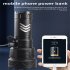 P160 Strong Light Flashlight Multifunctional Rechargeable Zoom Outdoor Emergency Torch Work Light  without battery 