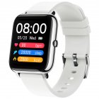 P22 Multi Function Smart  Watch Ip67 Waterproof Sports Fitness Heart Rate Blood Pressure Monitoring Bracelet Health Management white