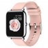 P22 Smart Watch for Men Women Heart Rate Sleep Monitor Waterproof Sports Fitness Smartwatch Black Shell Green Belt