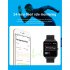P22 Smart Watch for Men Women Heart Rate Sleep Monitor Waterproof Sports Fitness Smartwatch Black Shell Green Belt