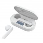 P25 Wireless Bluetooth-compatible Headset Tws 5.1 Binaural Stereo Digital Display Private Mode Sports Earphone White