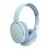P2961 Bluetooth Headset In Ear Stereo Hifi Subwoofer Gaming Headphones TF AUX Music Player With Microphone blue