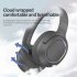 P2963 Wireless Headset Lighting Noise Reduction Over Ear Stereo Earphones For Computer Game Office Zoom Meeting pink