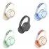 P2963 Wireless Headset Lighting Noise Reduction Over Ear Stereo Earphones For Computer Game Office Zoom Meeting pink