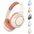 P2963 Wireless Headset Lighting Noise Reduction Over Ear Stereo Earphones For Computer Game Office Zoom Meeting pink