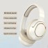 P2963 Wireless Headset Lighting Noise Reduction Over Ear Stereo Earphones For Computer Game Office Zoom Meeting blue