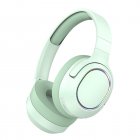 P2963 Wireless Headset Lighting Noise Reduction Over-Ear Stereo Earphones For Computer Game Office Zoom Meeting green