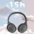 P2963 Wireless Headset Lighting Noise Reduction Over Ear Stereo Earphones For Computer Game Office Zoom Meeting pink