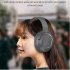P2963 Wireless Headset Lighting Noise Reduction Over Ear Stereo Earphones For Computer Game Office Zoom Meeting pink