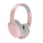 P2968 Wireless Headset Noise Canceling Stereo Headphones Over Ear Folding Earphones For Cell Phone Computer Laptop pink