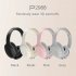 P2968 Wireless Headset Noise Canceling Stereo Headphones Over Ear Folding Earphones For Cell Phone Computer Laptop black