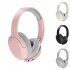 P2968 Wireless Headset Noise Canceling Stereo Headphones Over Ear Folding Earphones For Cell Phone Computer Laptop black