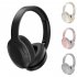 P2968 Wireless Headset Noise Canceling Stereo Headphones Over Ear Folding Earphones For Cell Phone Computer Laptop black
